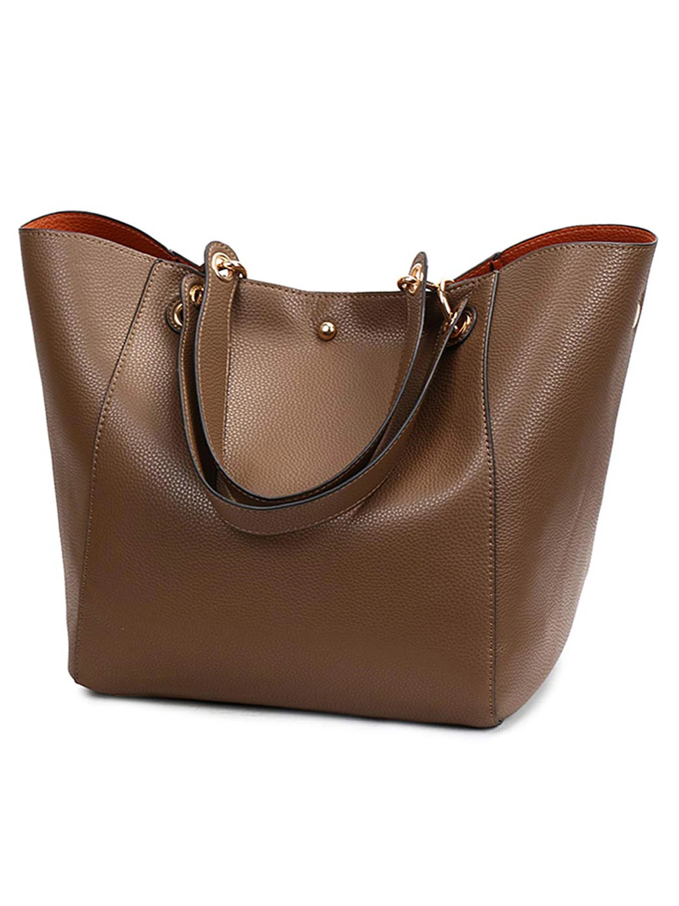 Women Large PU Leather Waterproof Hand Shoulder Bag