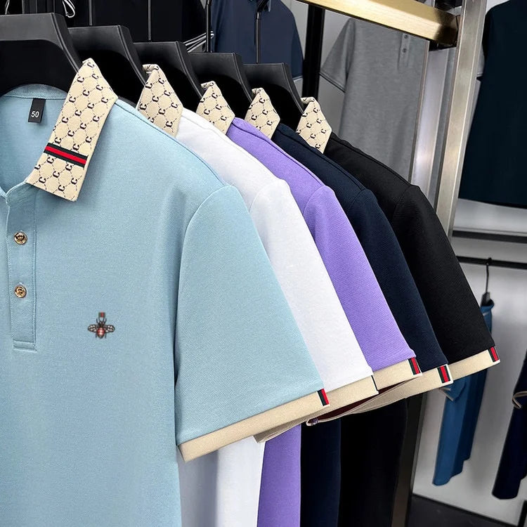 Men's Short Sleeve Fashion Trend Polo Shirt