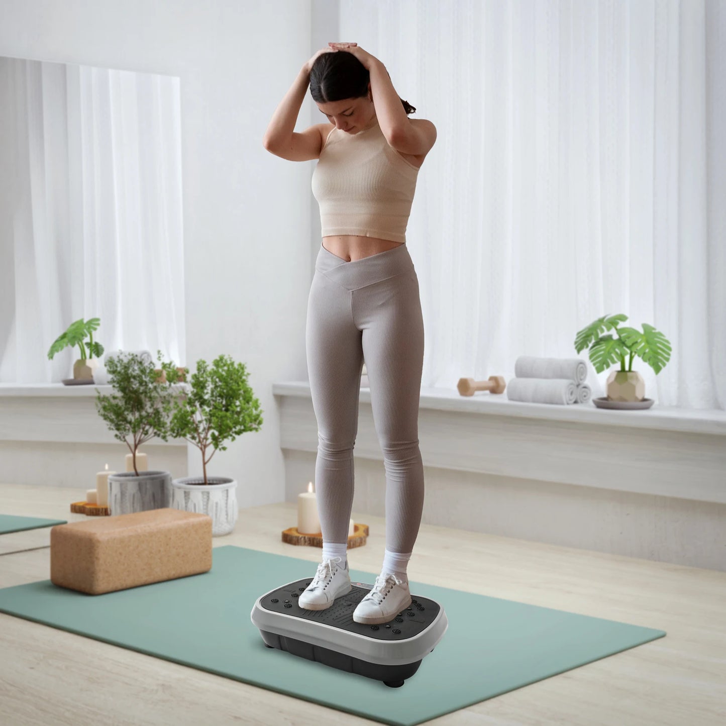 Vibration Plate Exercise Machine Fat Burning Fitness Fat Workout