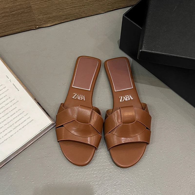 Women's Breathable Flat Soft Comfortable Sandals Slides
