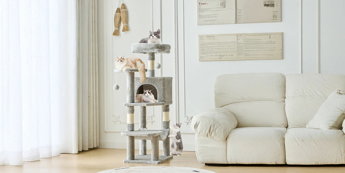 Cat Tree Tall Multi Cat Climbing Tower