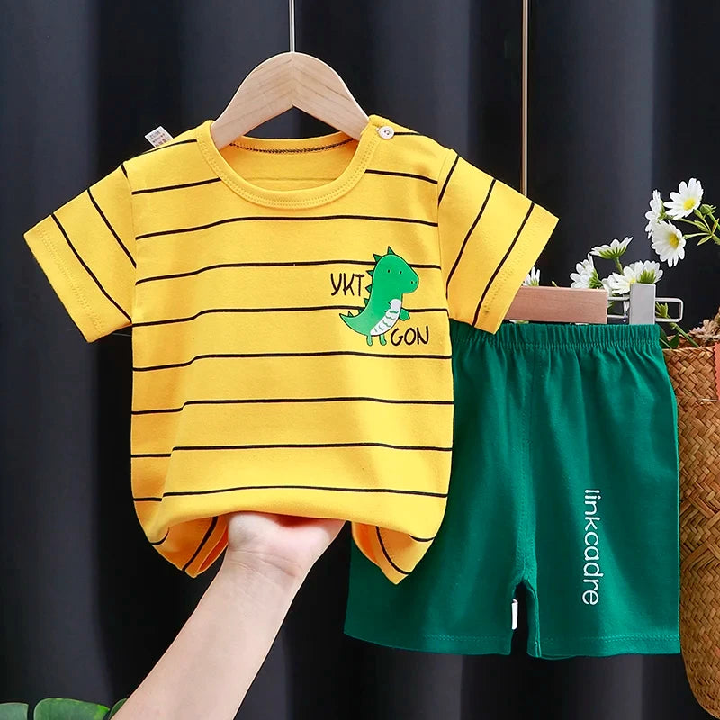 Kids' Cotton T-Shirt Short Set
