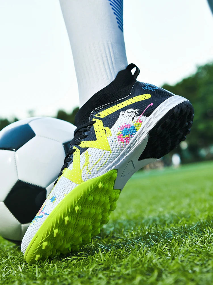 Men's Professional TF Durable Non-Slip Football Soccer Cleats
