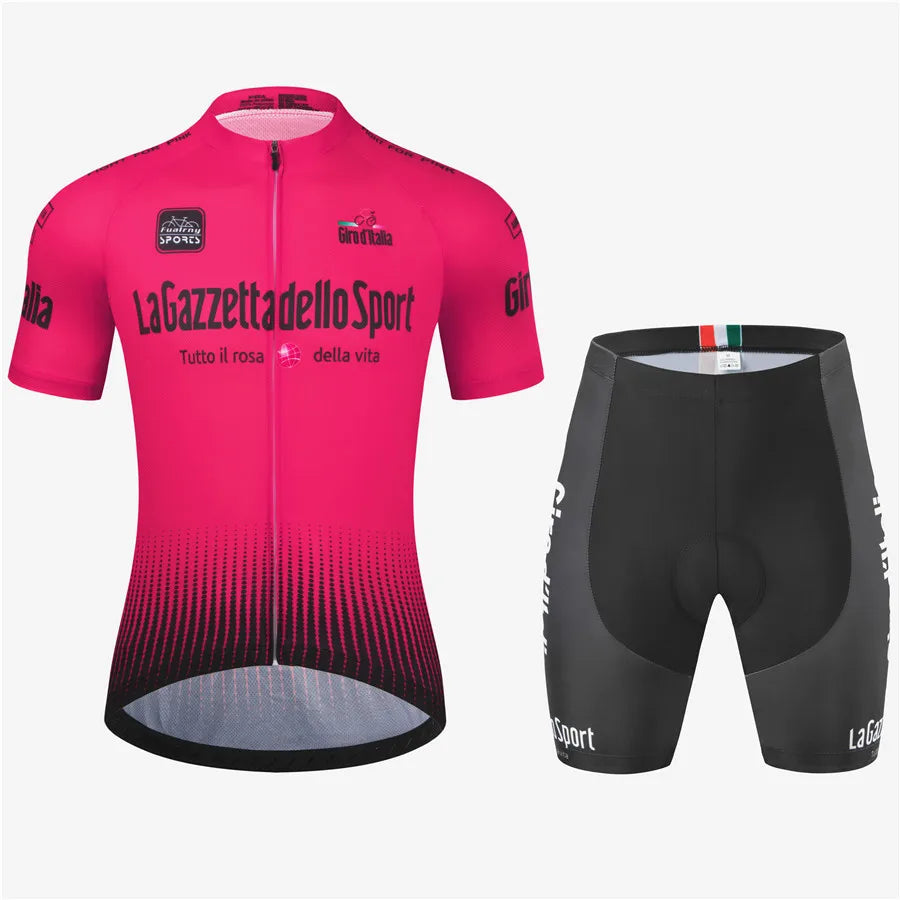 Men's 2Pcs Jersey Short Sleeve Cycling Wear Set