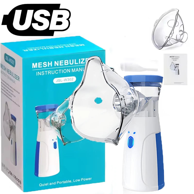 Handheld Portable Mesh Atomizer Silent Inhaler Nebulizer