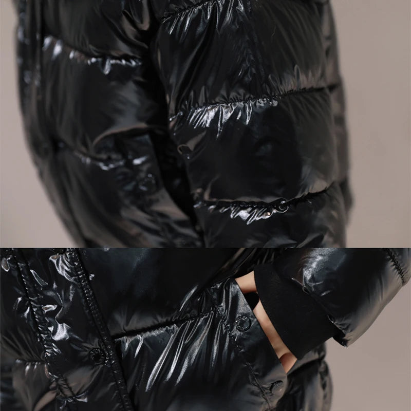 Women's Waterproof Fake Fur Hooded Short Jacket