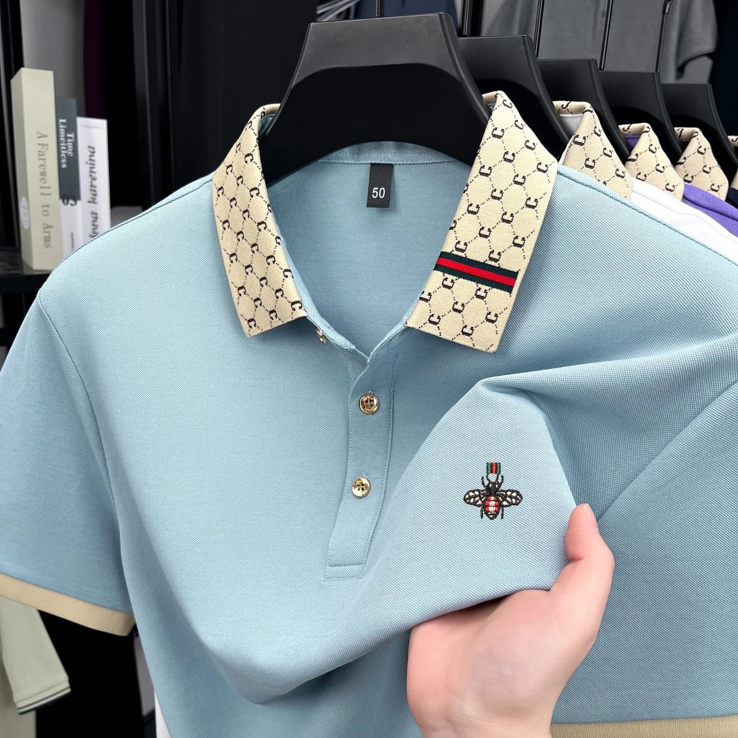 Men's Short Sleeve Fashion Trend Polo Shirt