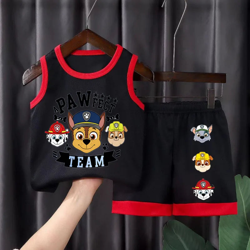 Kids' PAW Patrol Basketball Vest and Shorts Suit Breathable Set