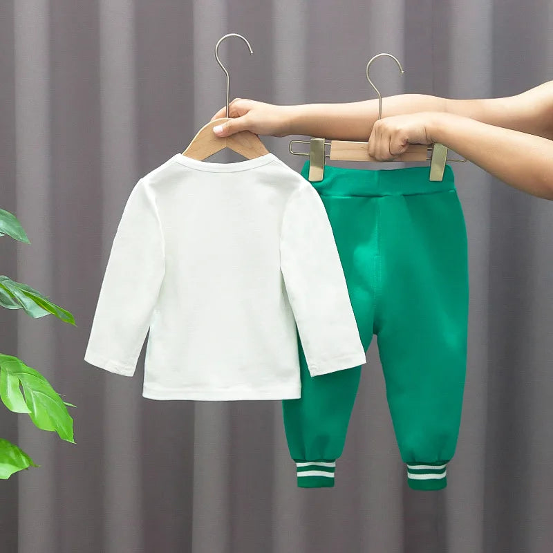 Kids Coat Pants Sports Outfit Set