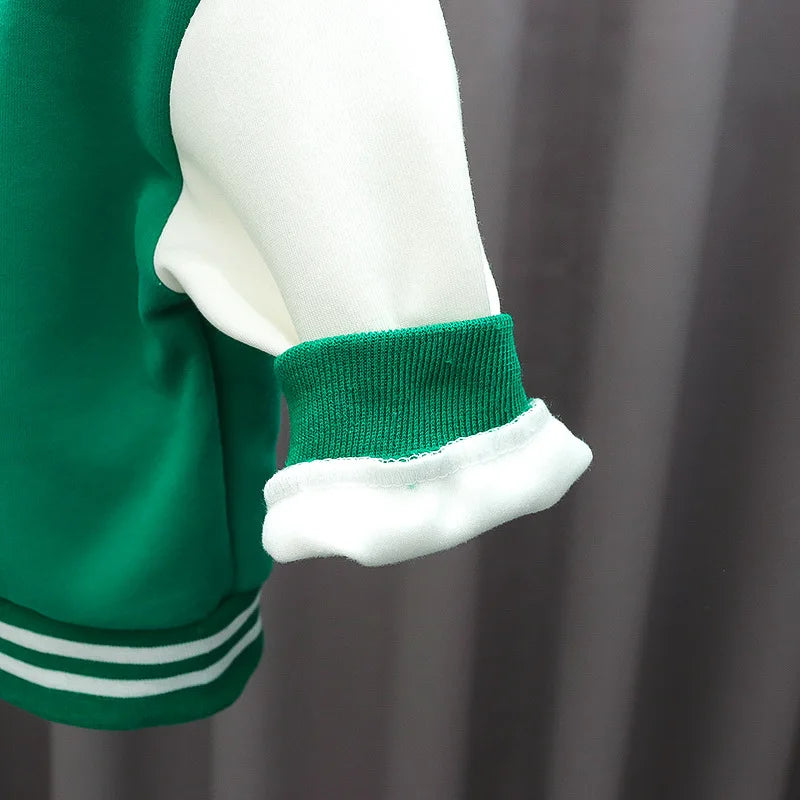 Kids Coat Pants Sports Outfit Set