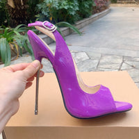 Women's 16cm High Heels Peep Toe Sandals Pumps