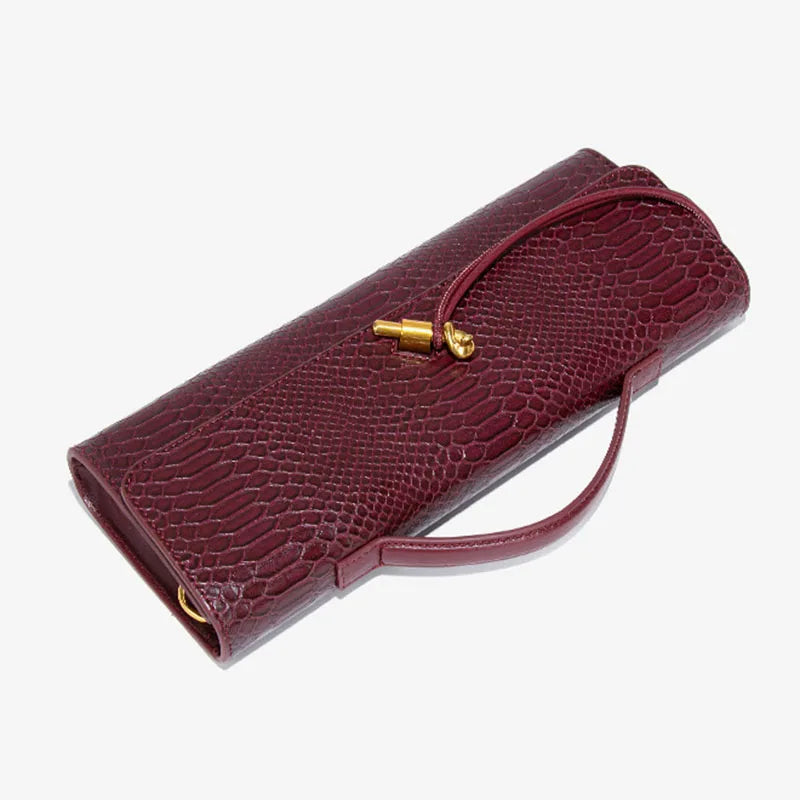 Women's PU Leather Top Handle Long Purse