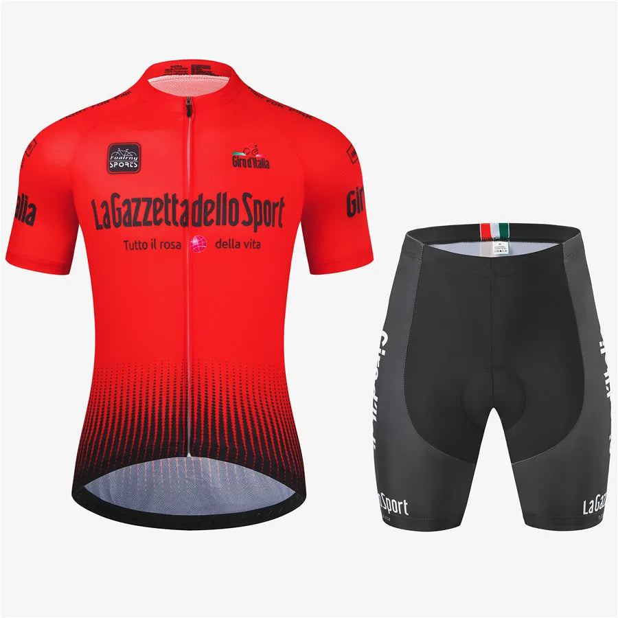 Men's 2Pcs Jersey Short Sleeve Cycling Wear Set