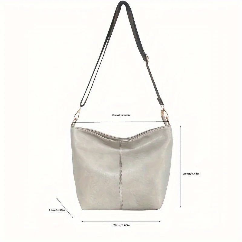 Women's Large Capacity Geometric Wide Shoulder bag