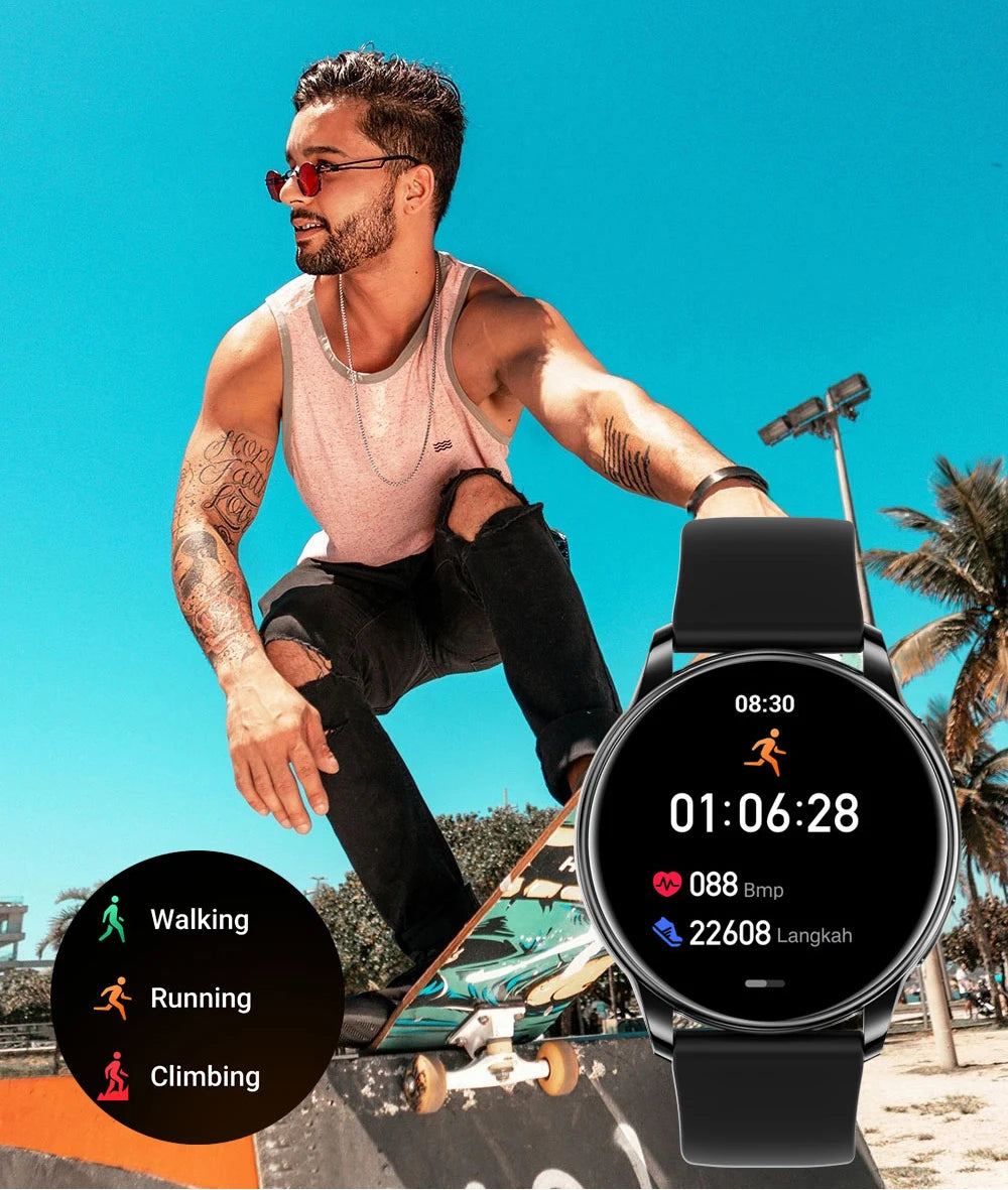 Bluetooth Call Fitness Tracker Heart Rate Sport Smartwatch
