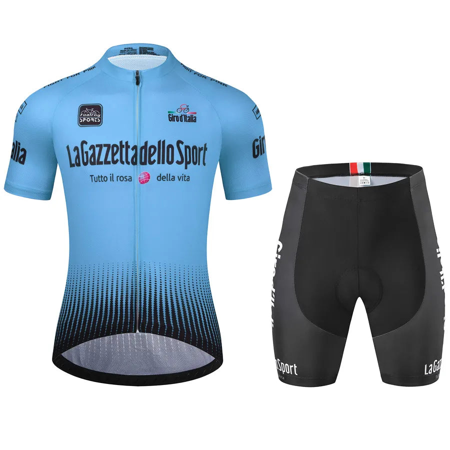 Men's 2Pcs Jersey Short Sleeve Cycling Wear Set