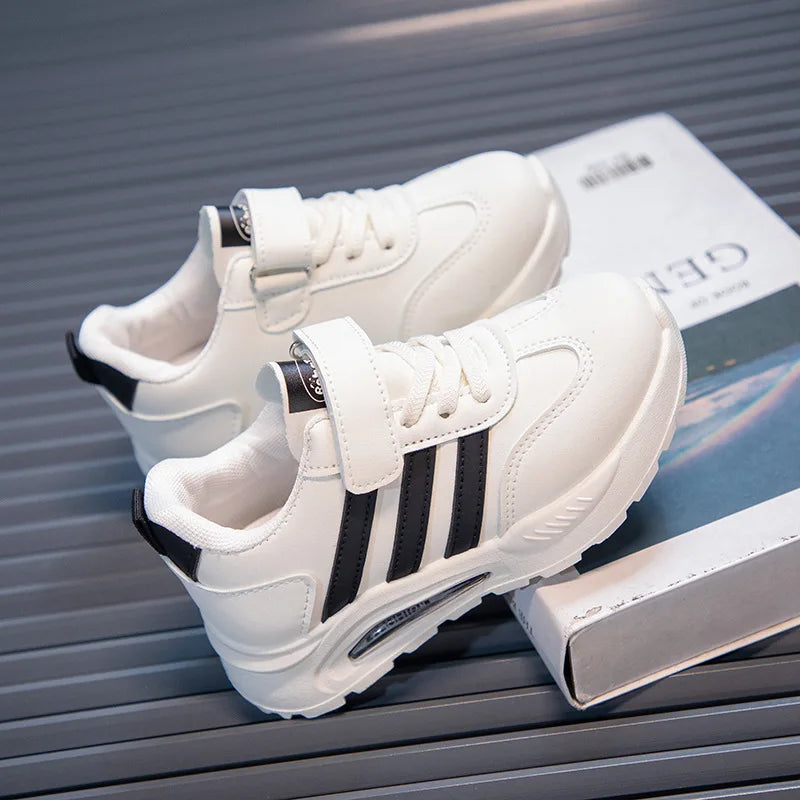 Boys Patchwork Stripes Sneakers