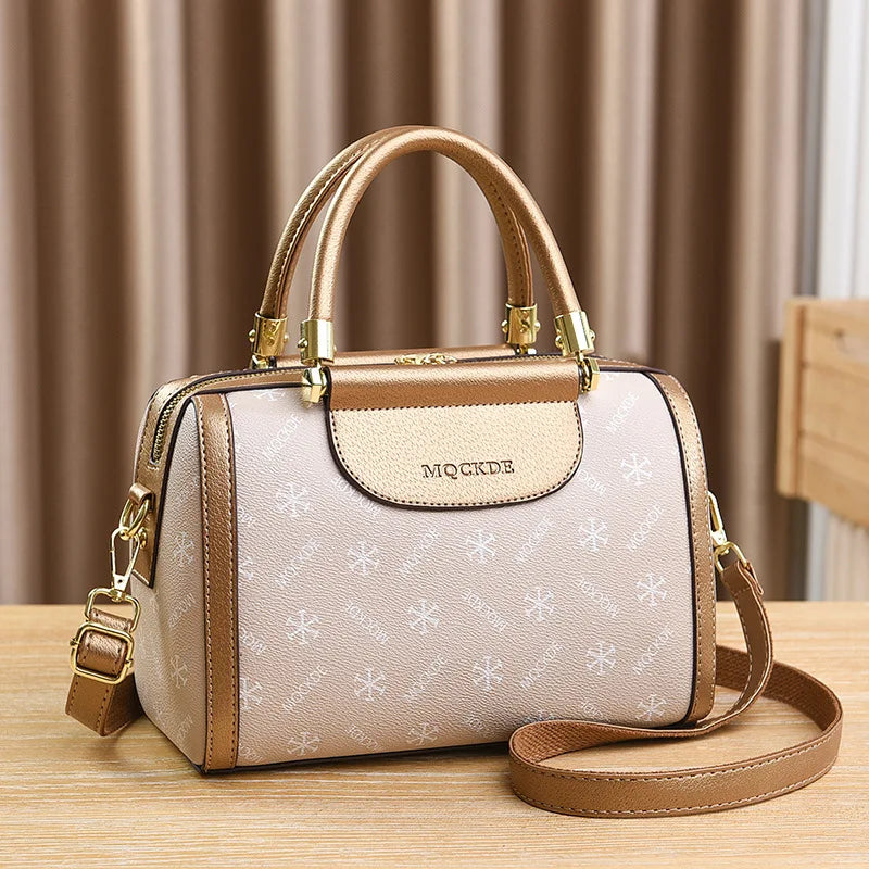 Women's Soft Leather Versatile Shoulder Handbag