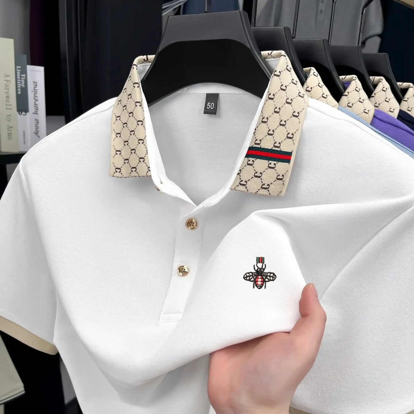 Men's Short Sleeve Fashion Trend Polo Shirt