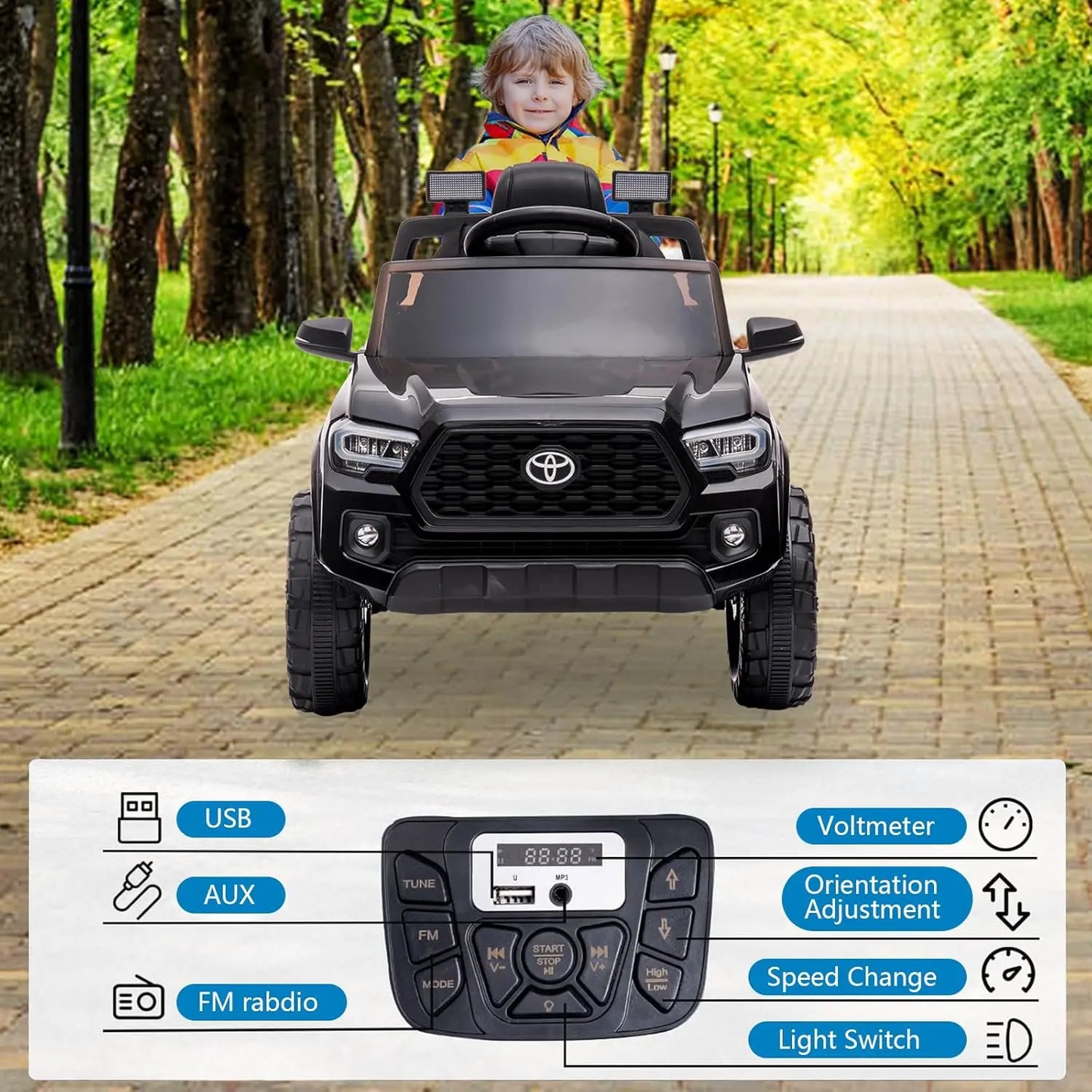 Kids Ride On Electric Truck Remote Control Toy