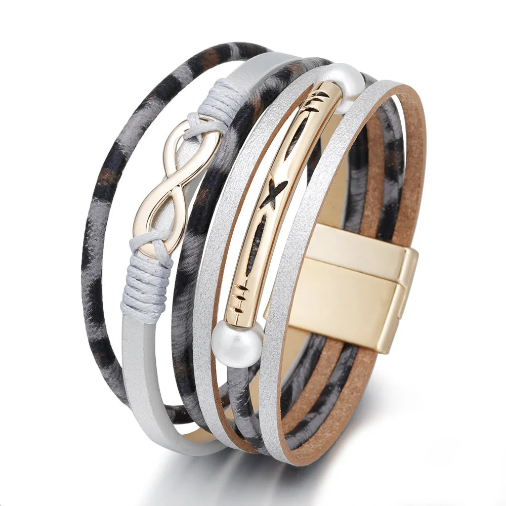 Women's Multi-Layer Pu Leather Bracelet