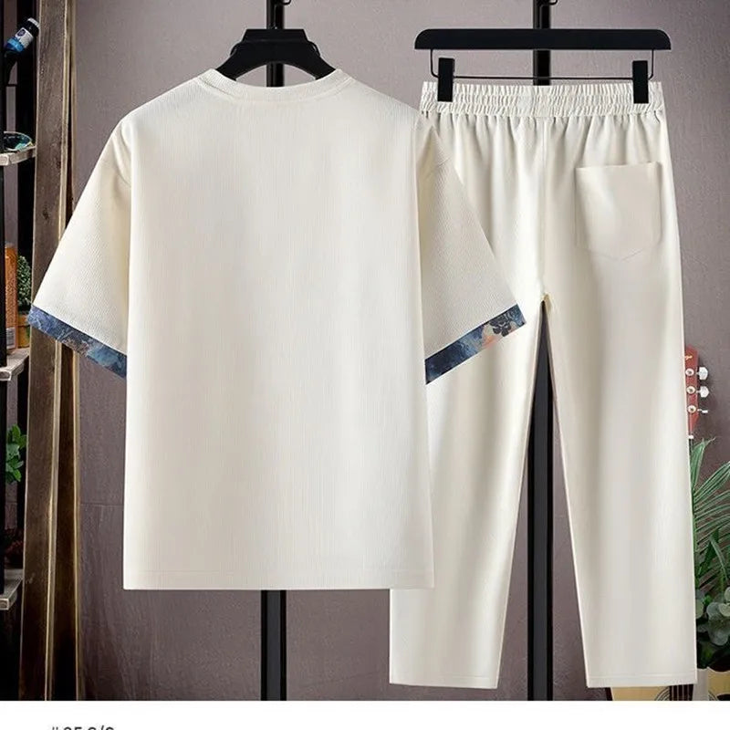 Men's 2PCs Loose Comfortable Breathable Set
