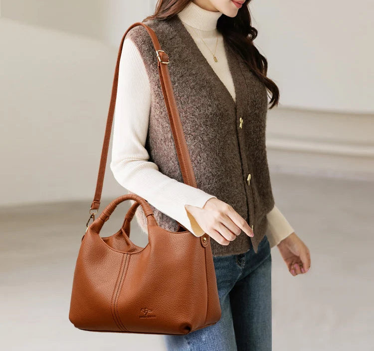 Women's High-Quality Soft Leather Shoulder Bag