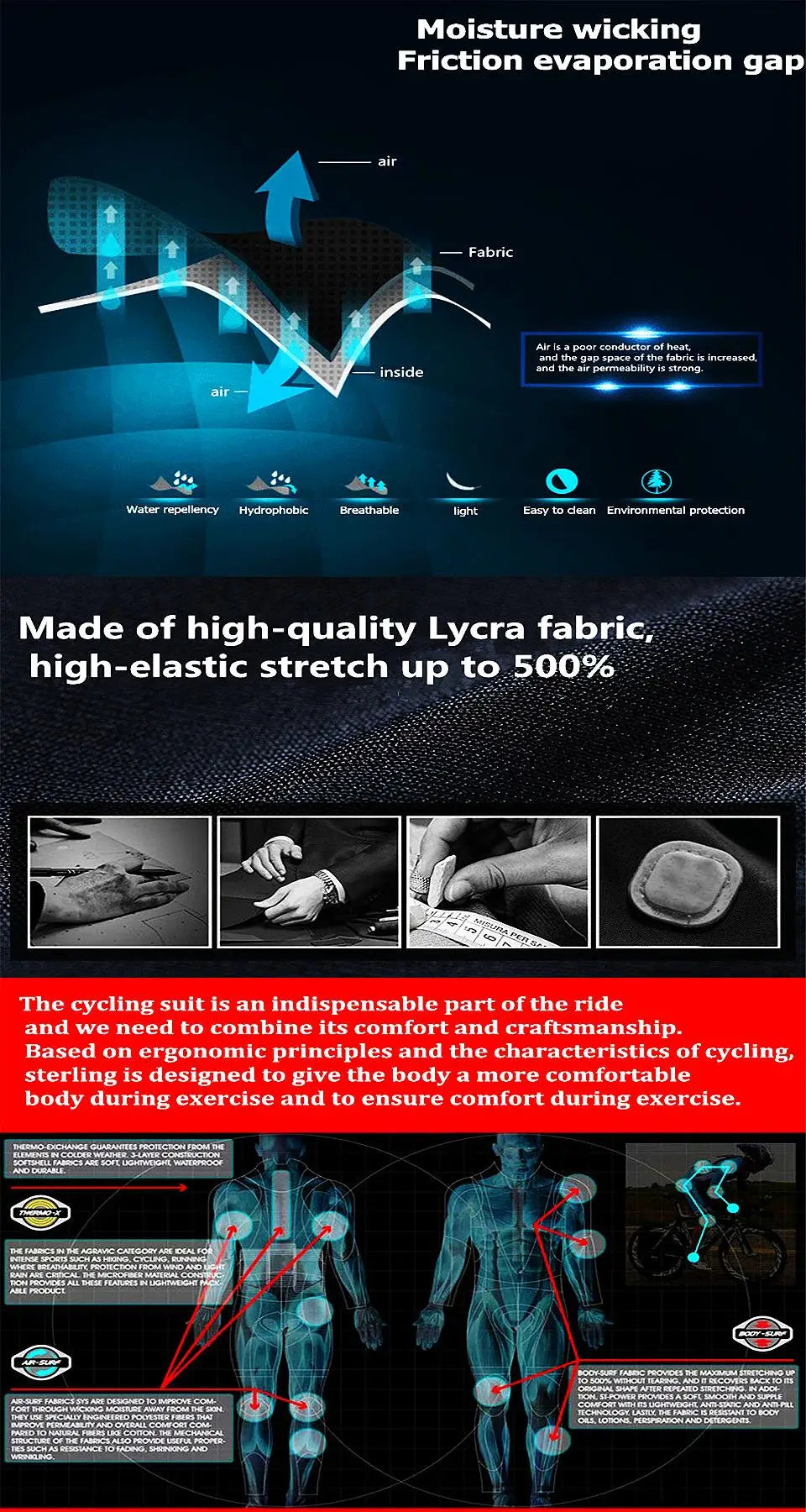Men's 2Pcs Jersey Short Sleeve Cycling Wear Set