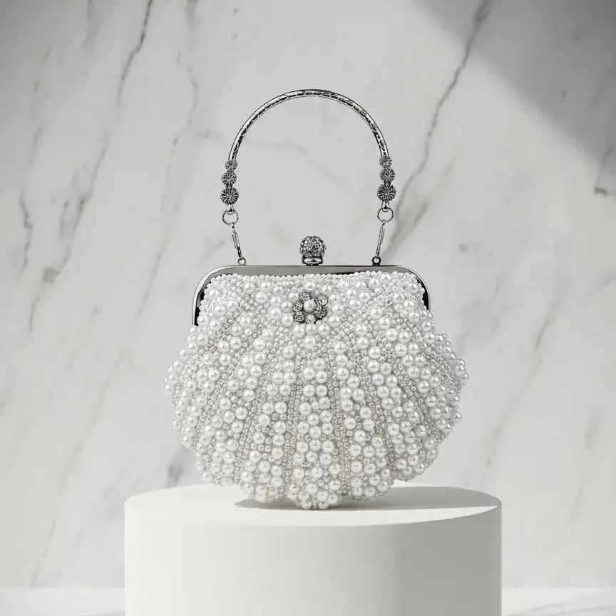 Women's Pearl Clutch Purse