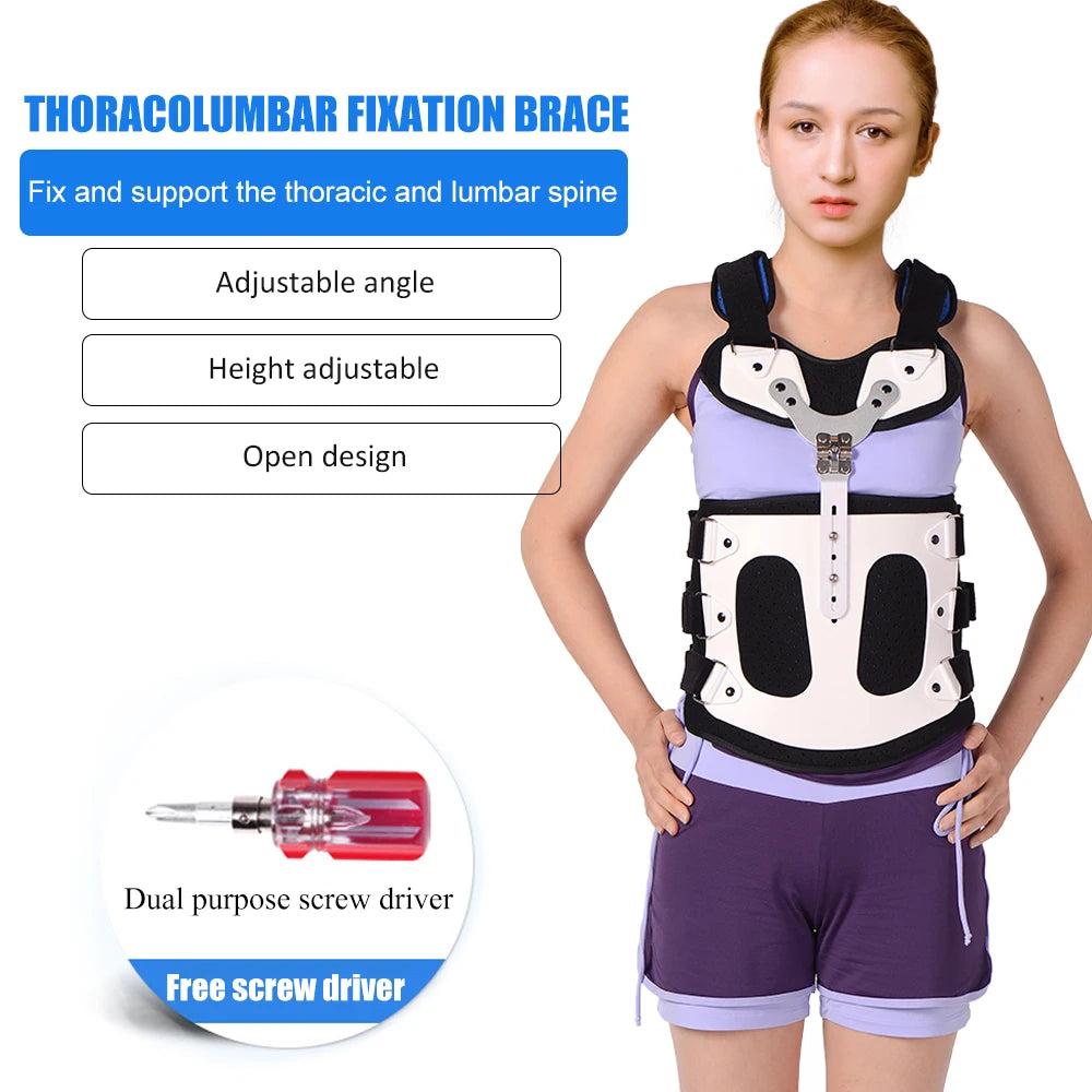 Thoracolumbar Fixed Spinal Adjustable Back Brace