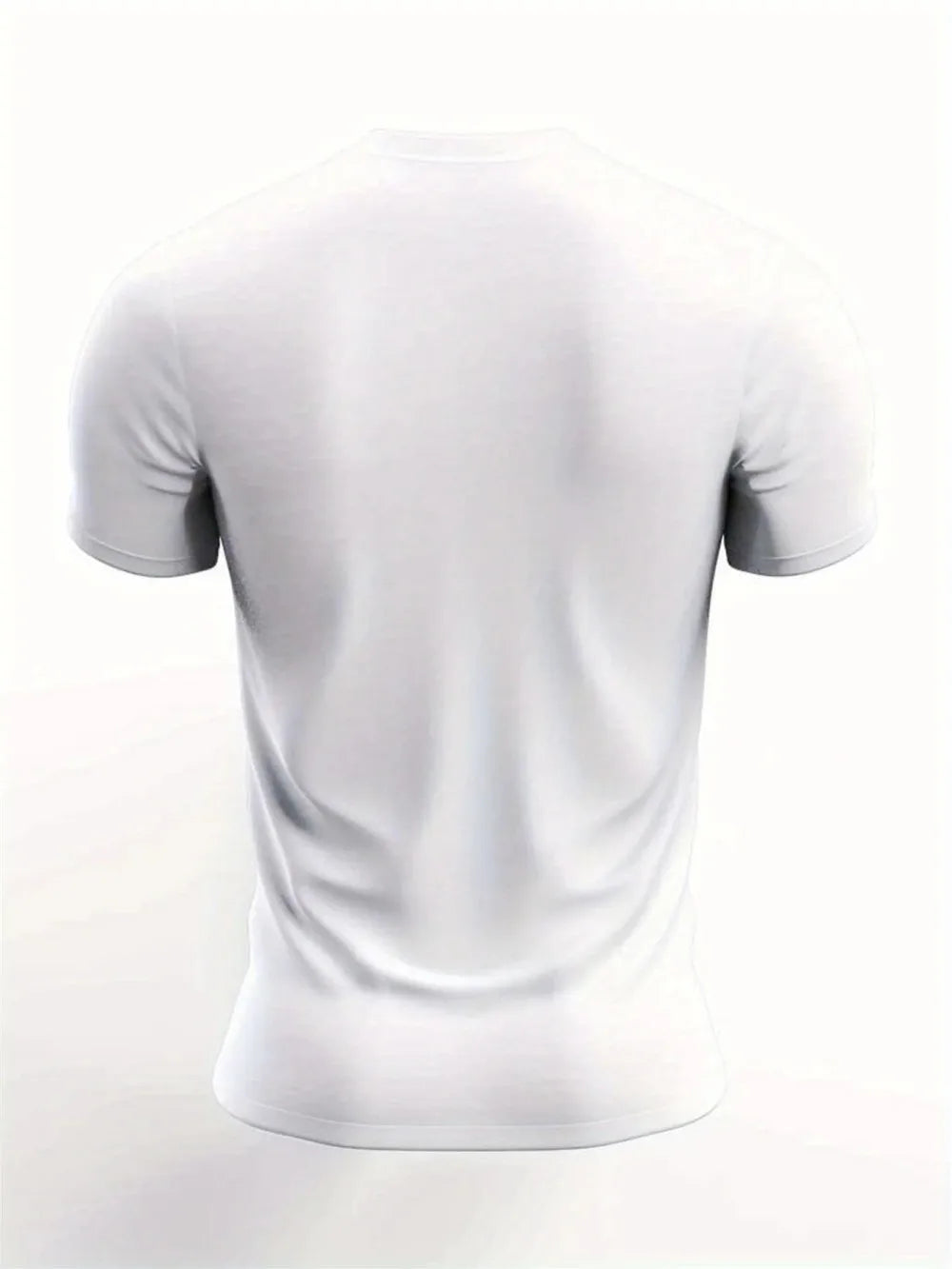Men's Printed Micro Elastic Breathable Round Neck T Shirt