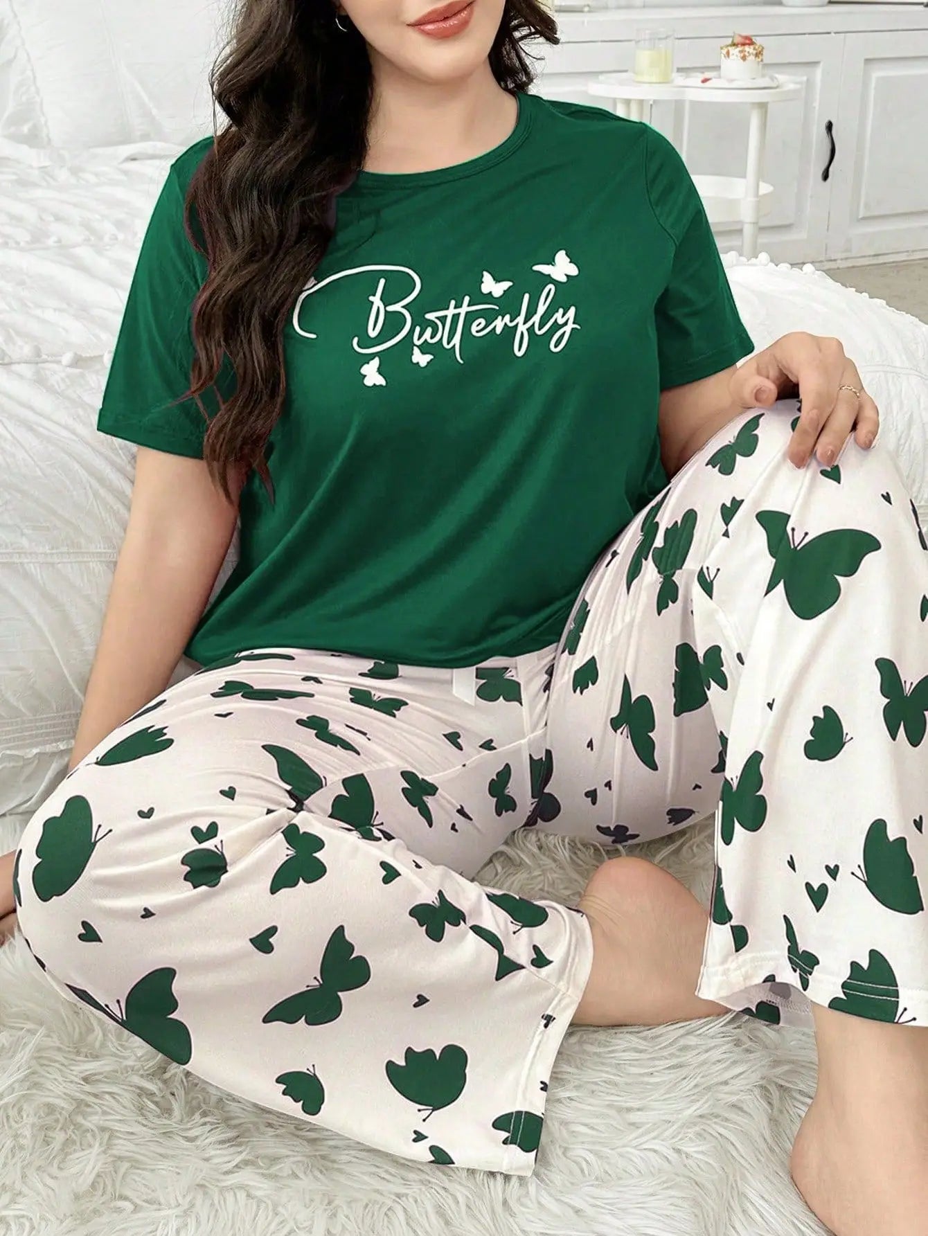 Women's Comfortable Nightgown Pants Relaxing Sleepwear Set