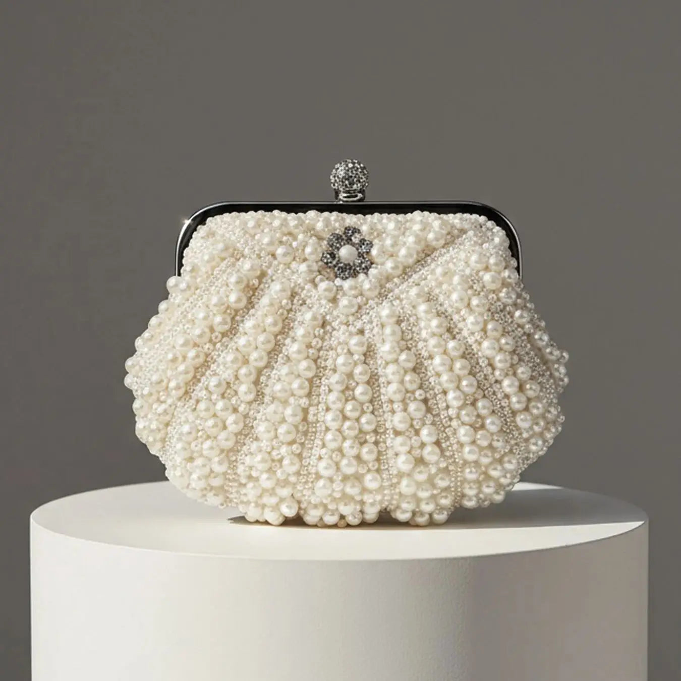 Women's Pearl Clutch Purse