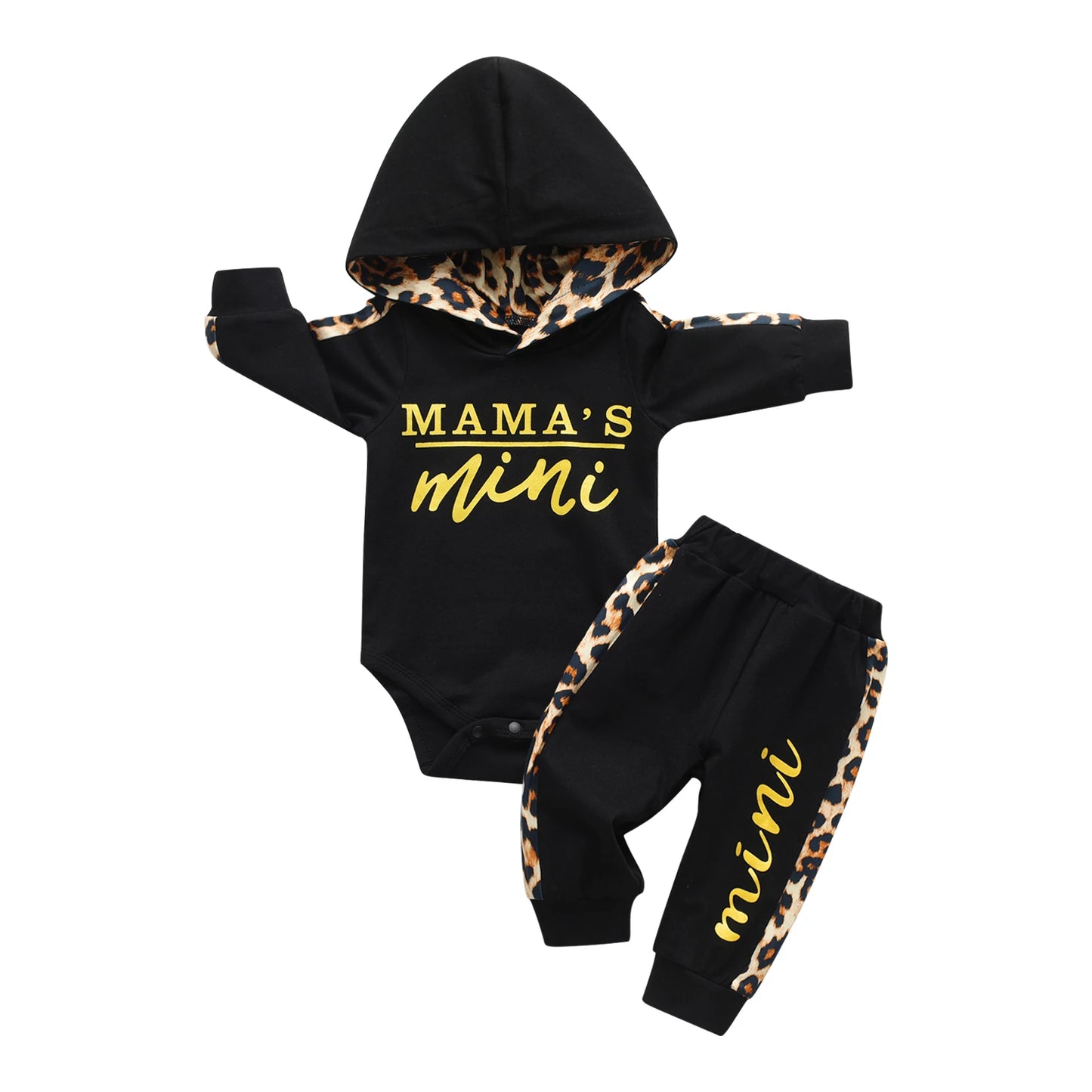 Baby Long Sleeve Hooded Pullover Pants Outfits Set