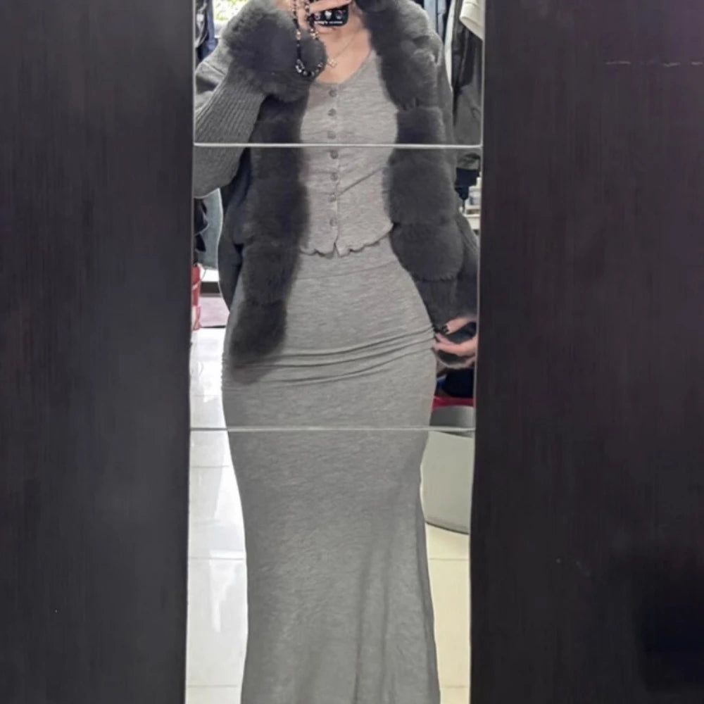 Women's Faux Fur Detachable Collar Coat