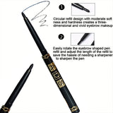Long Lasting Waterproof Black Eyeliner Pencil