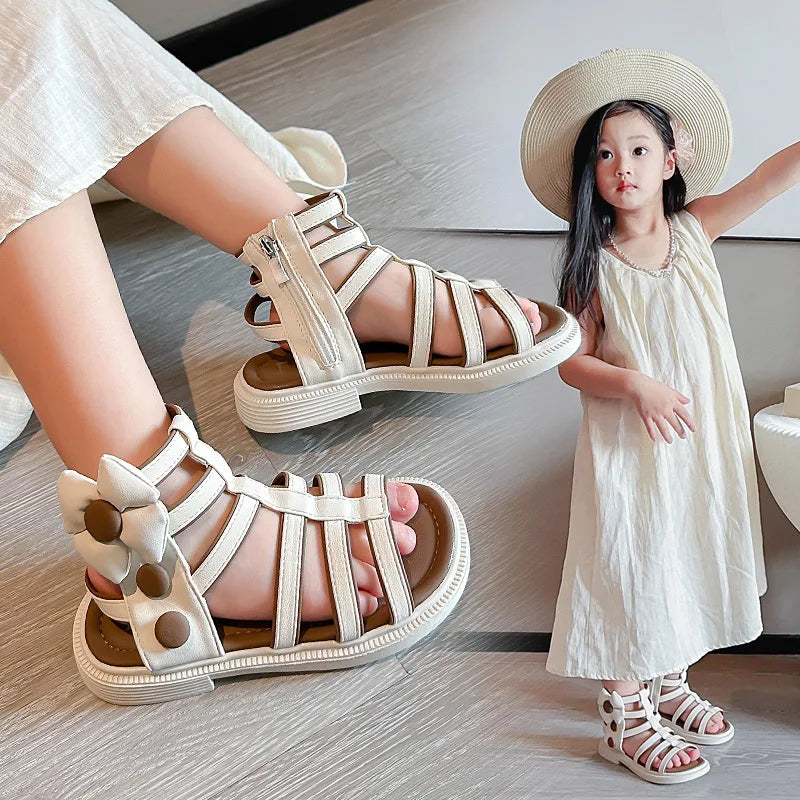 Girls Comfortable Soft Bottom Flat Beach Sandals