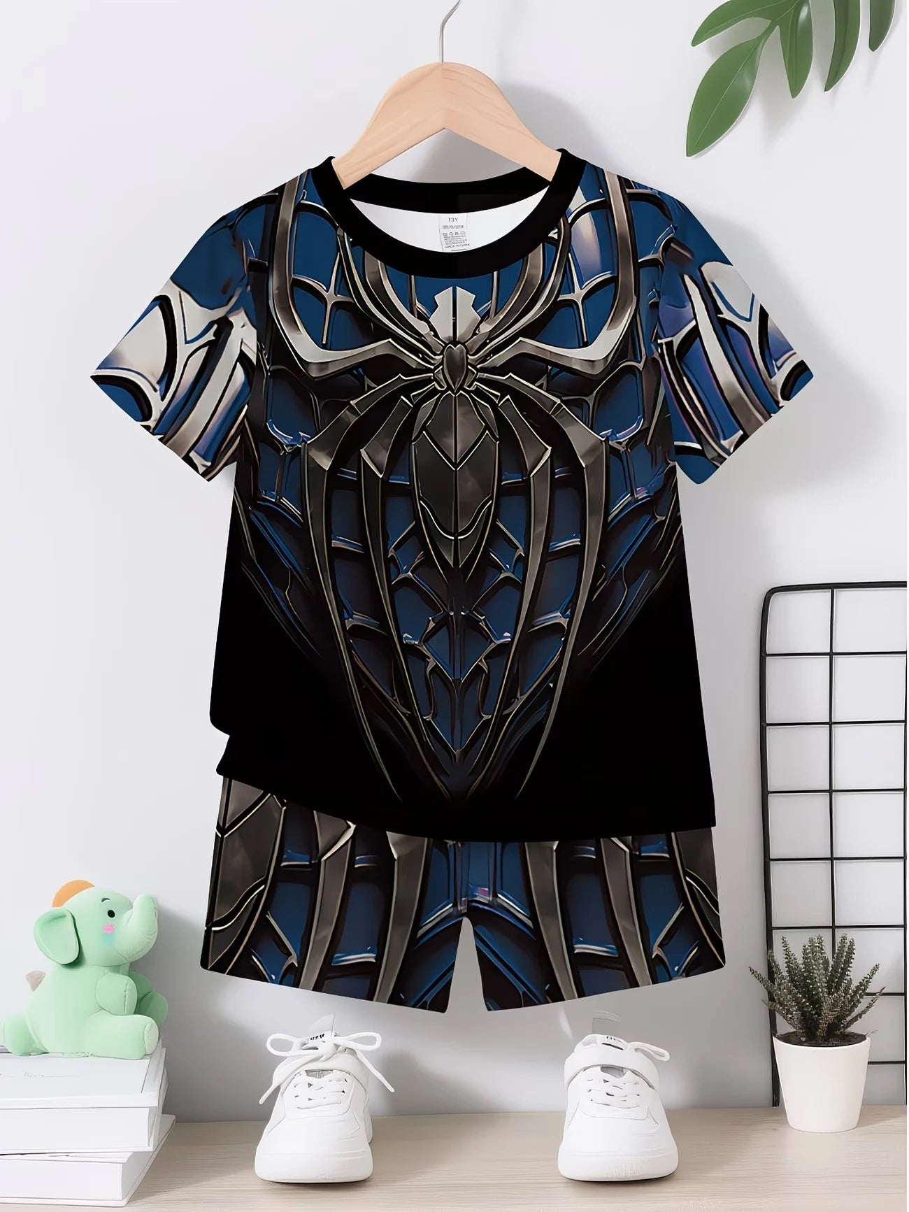 Boys 2Pcs Short Sleeve T-Shirt Shorts Set