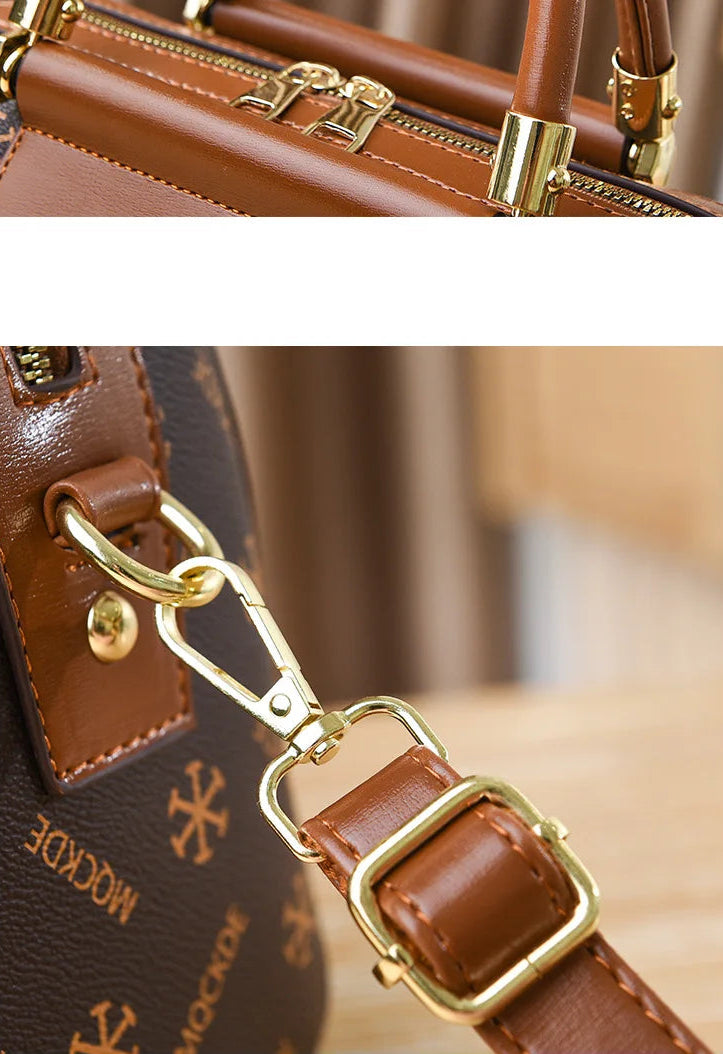 Women's Soft Leather Versatile Shoulder Handbag