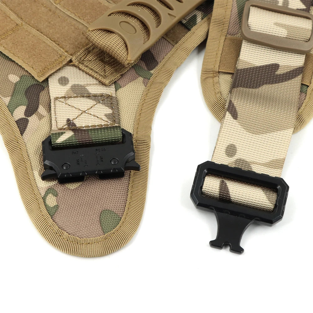 Tactical Dog Harness Leash Set For Large Dogs