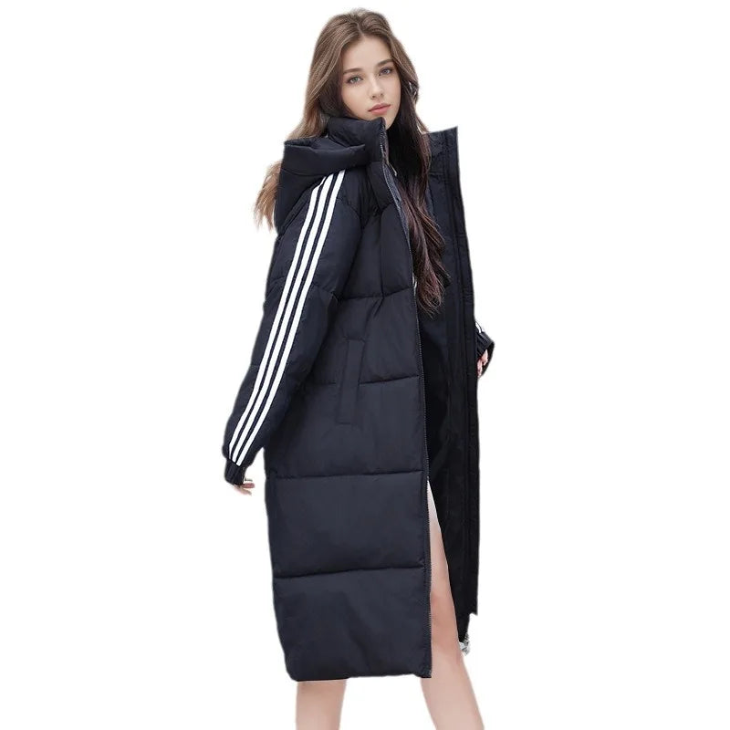 Women's Medium-Length Slim Loose-Fit Cotton-Padded Puffer Coat