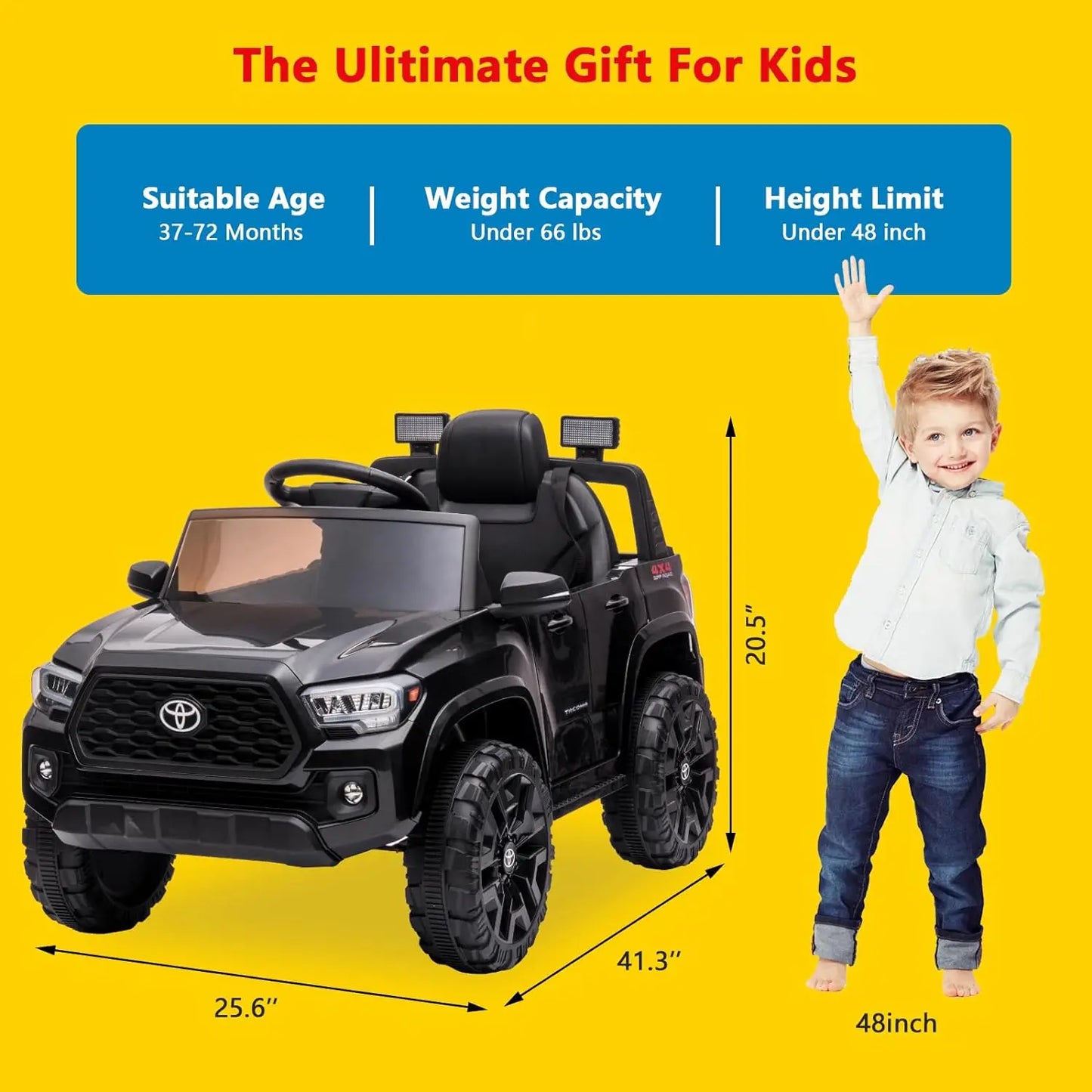 Kids Ride On Electric Truck Remote Control Toy