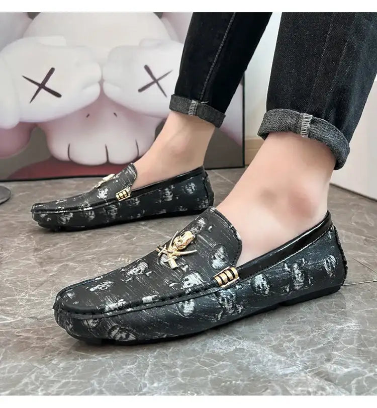 Men's High-Quality Genuine Leather Versatile Shoes Loafers