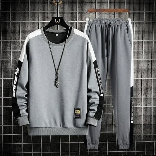 Men's 2Ps Long Sleeve Tracksuit Set