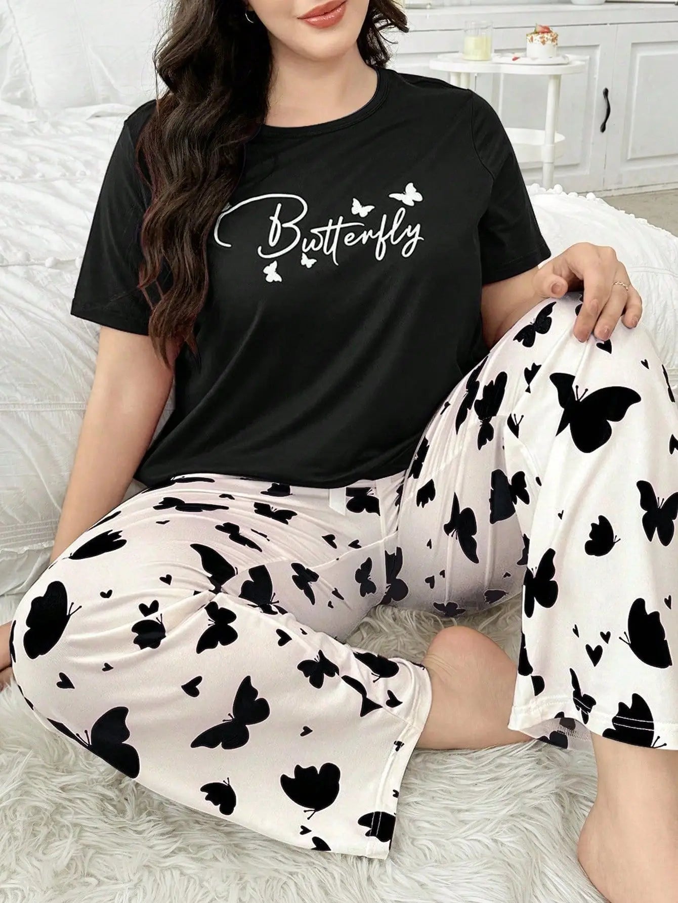 Women's Comfortable Nightgown Pants Relaxing Sleepwear Set