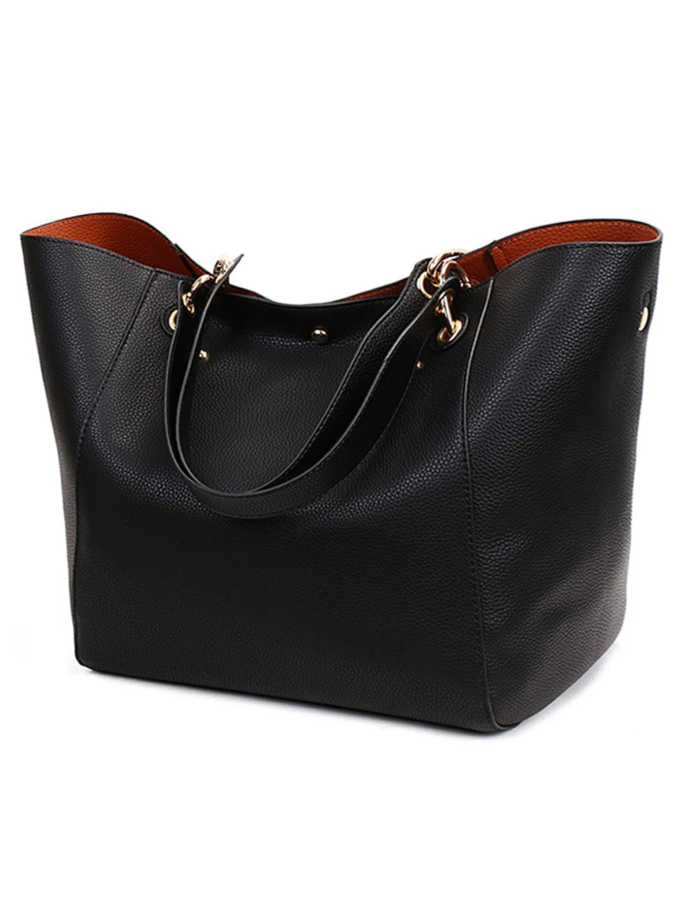 Women Large PU Leather Waterproof Hand Shoulder Bag