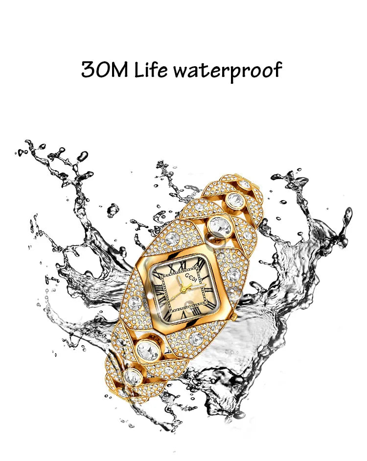 Women's Light Diamond Waterproof Watch