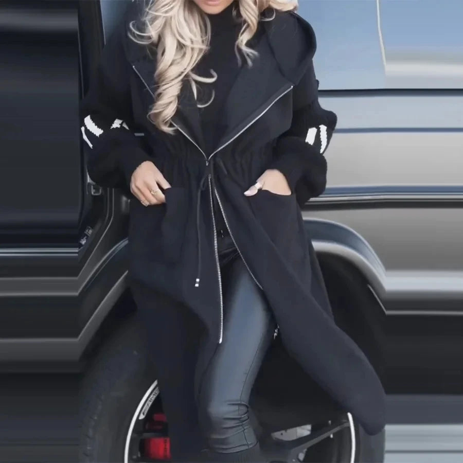 Women's Long Hoodie Thick Warm Coat