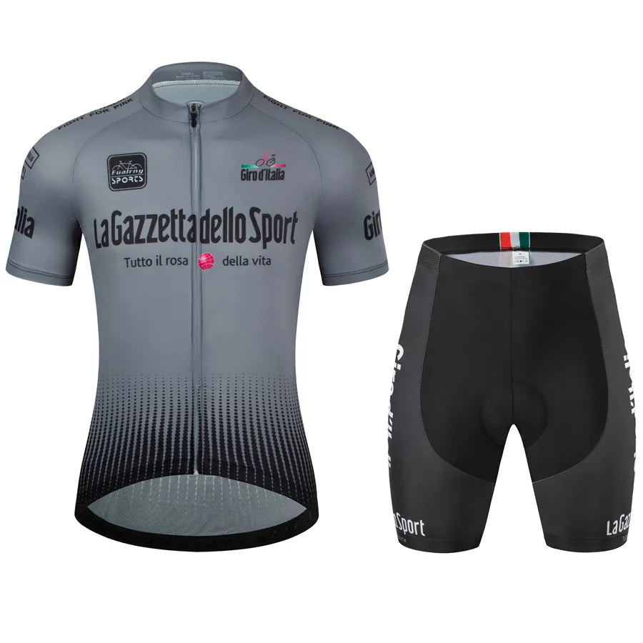 Men's 2Pcs Jersey Short Sleeve Cycling Wear Set