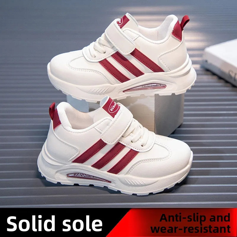Boys Patchwork Stripes Sneakers